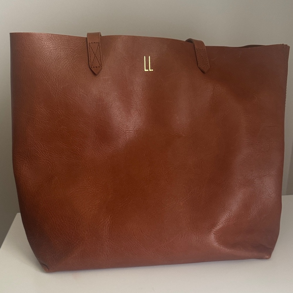 Madewell The Transport Tote in Cognac Brown